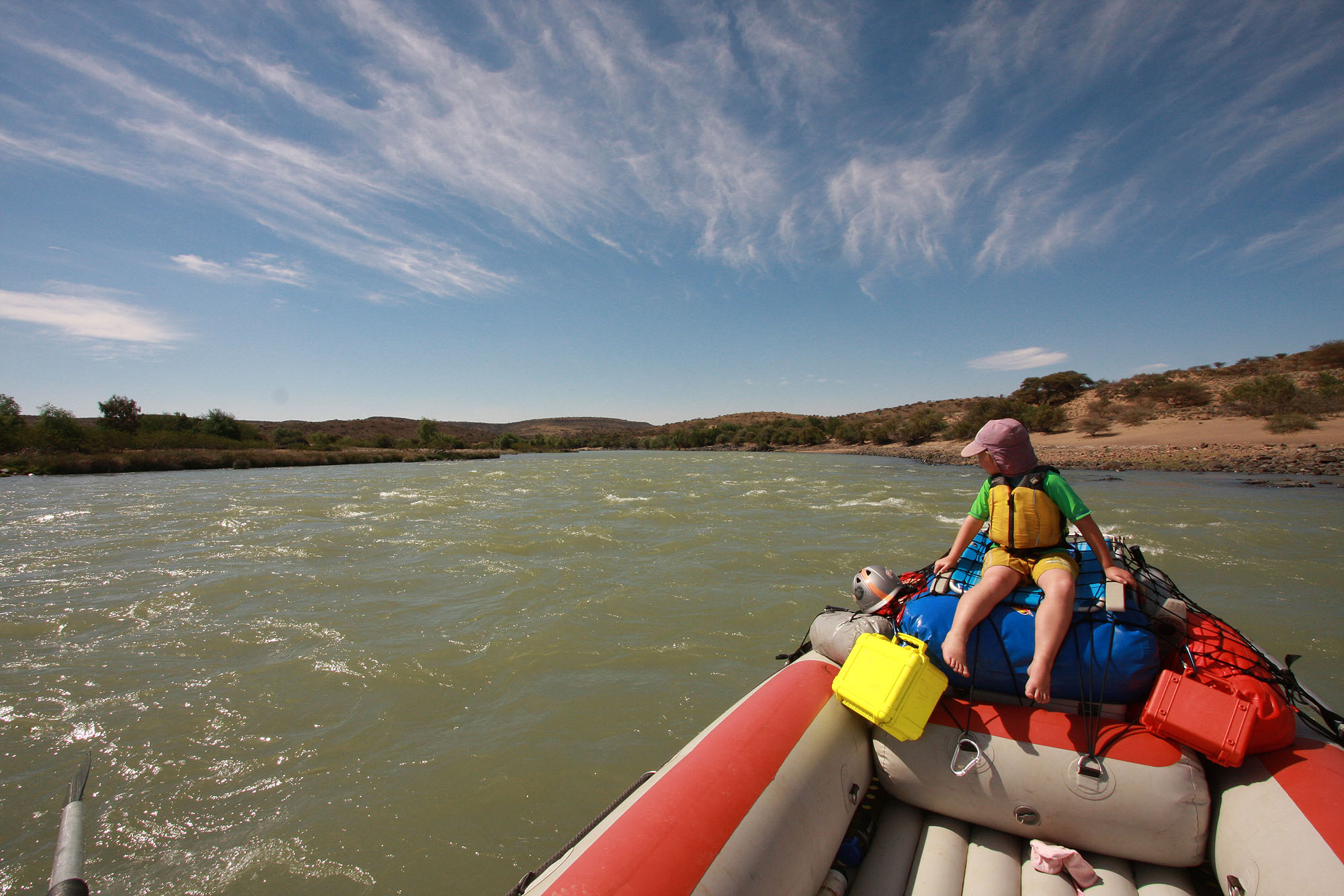 Photograph from a previous trip on the Orange River.